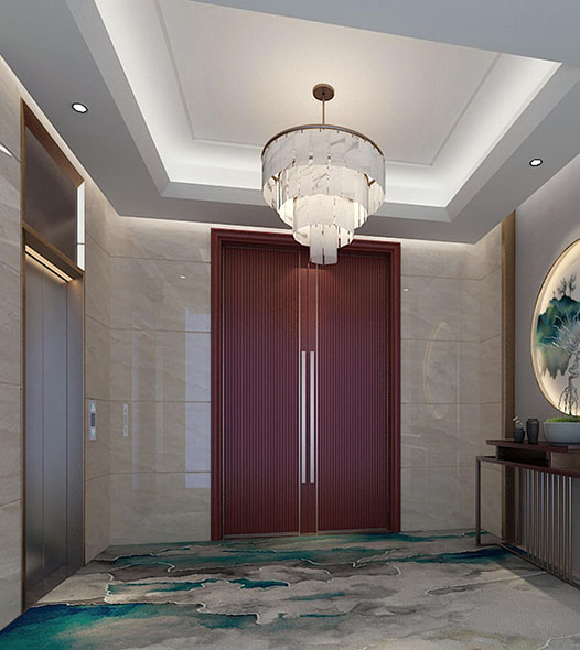 新中式酒店电梯厅